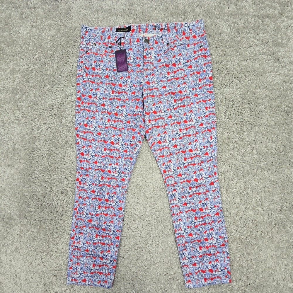 J.Crew‎ Womens Toothpick Ankle Pants Size 32 Liberty Floral Preppy Classic